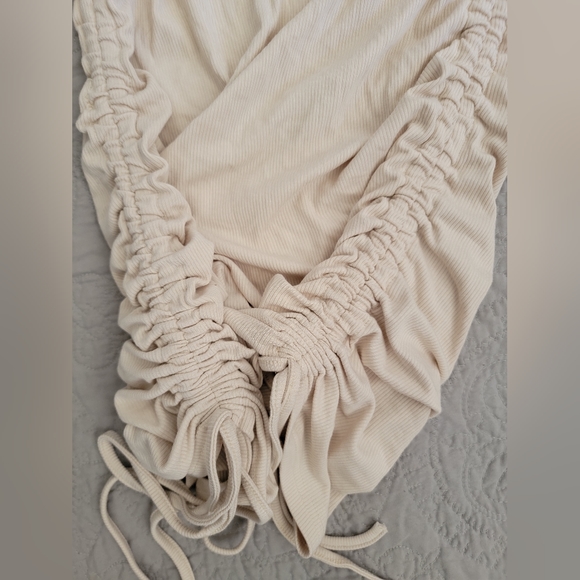 YIGC Ruched Bodycon Dress for Women Sexy Crew Neck Mini Dress Rib-Knit, NWT, S - Picture 8 of 8